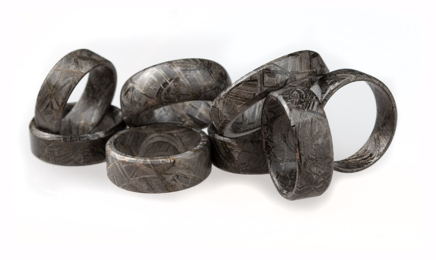Concessie Baars Zwaaien Custom Made Meteorite Ring – By Windestal