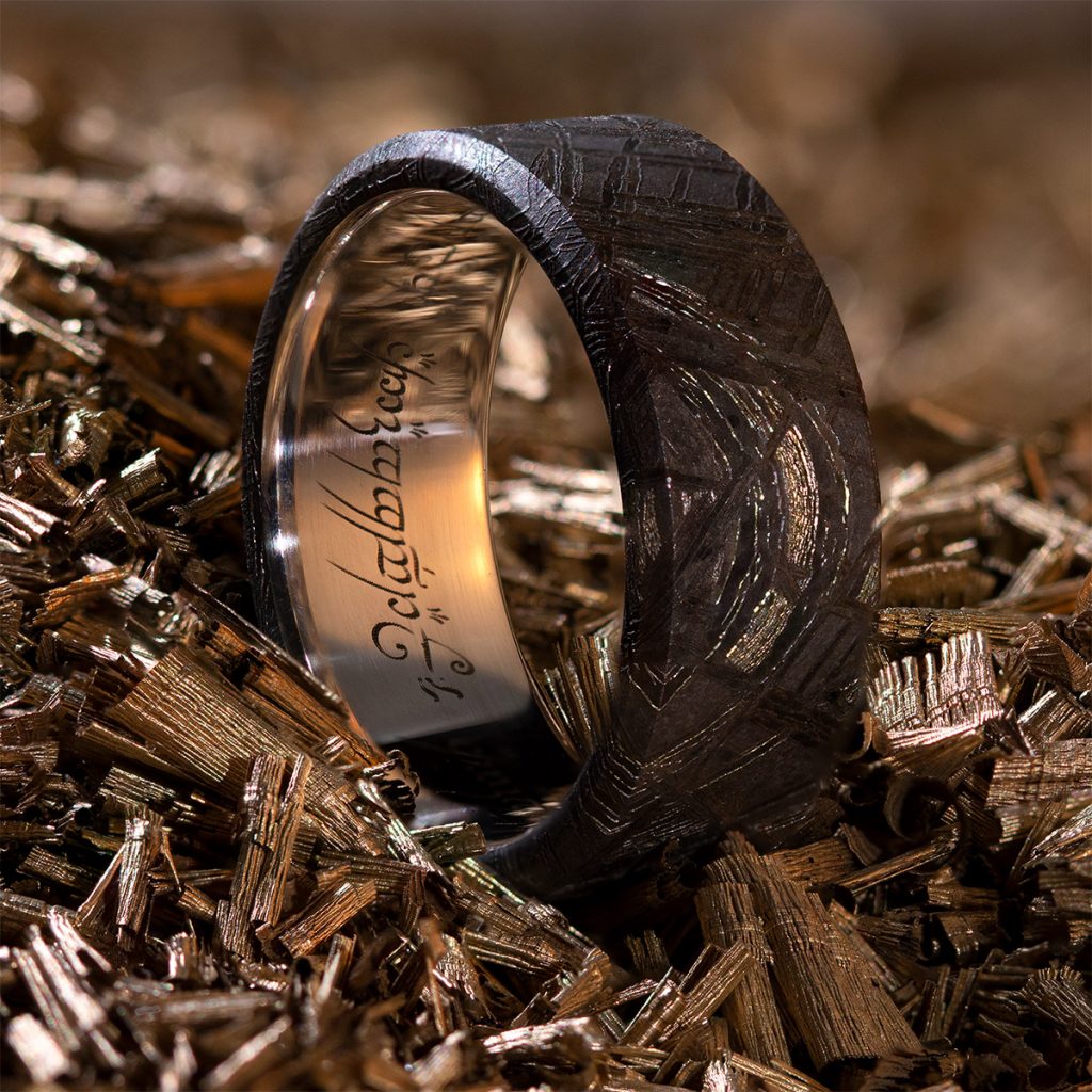 Custom Made Meteorite Ring – By Windestal